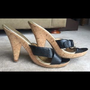 Michael Kors Summer Slides with Cork Heel